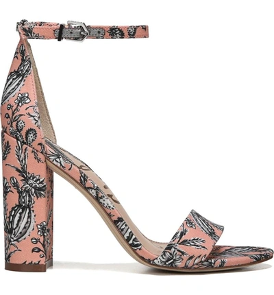 Shop Sam Edelman Yaro Ankle Strap Sandal In Orange Multi Print