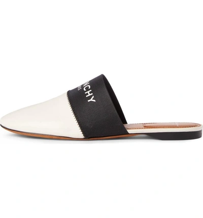 Shop Givenchy Bedford Logo Mule In Black/ Biege