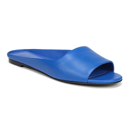 Shop Via Spiga Hana Slide Sandal In Lapis Leather