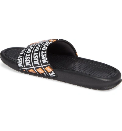 Shop Nike Benassi Jdi Slide Sandal In Black/ Black/ Black