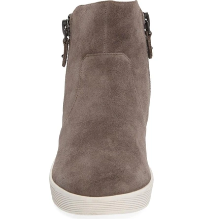 Shop Gentle Souls 'harper' Sneaker Bootie In Grey Leather