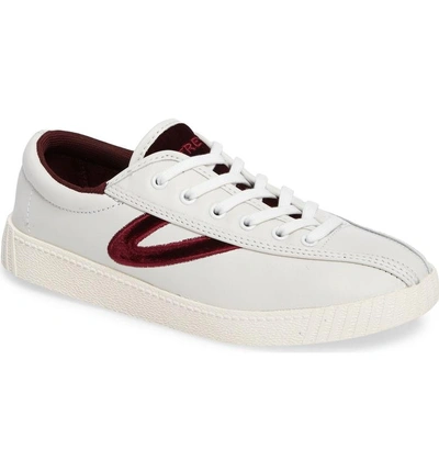 Shop Tretorn Nylite Plus Sneaker In Vintage White/ Rubino