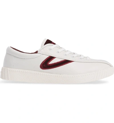 Shop Tretorn Nylite Plus Sneaker In Vintage White/ Rubino