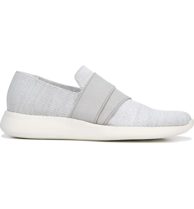 Shop Vince Aston Slip-on Sneaker In White/ Grey Marled Knit