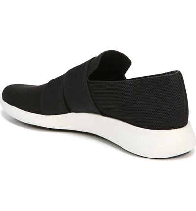 Shop Vince Aston Slip-on Sneaker In Black Solid Knit