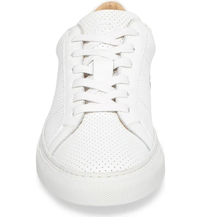 Shop Greats Royale Low Top Sneaker In White Perforated