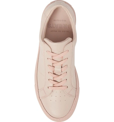 Shop Greats Royale Low Top Sneaker In Blush Mono Flat Leather