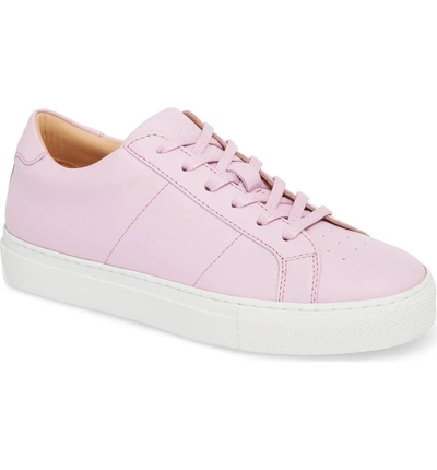 Shop Greats Royale Low Top Sneaker In Pink Leather