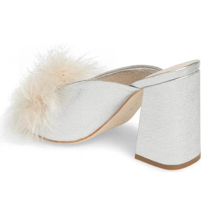 Shop Loeffler Randall Laurel Slide Sandal In Silver