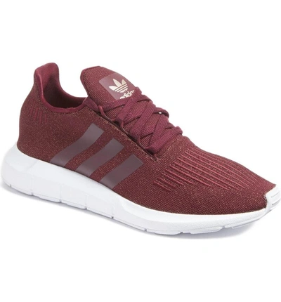 Shop Adidas Originals Swift Run Sneaker In Maroon/ Maroon/ White