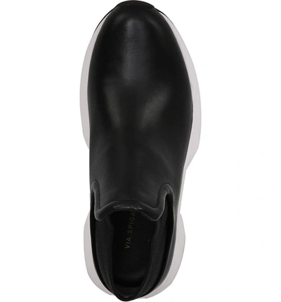 Shop Via Spiga Veila Slip-on Sneaker In Black Leather