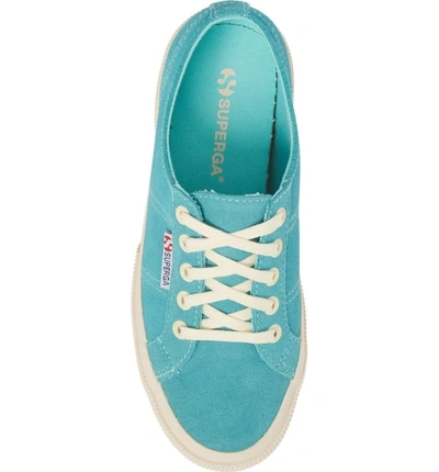 Shop Superga 'cotu' Sneaker In Turquoise/ Turquoise