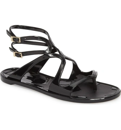 Shop Jimmy Choo Lance Gladiator Jelly Sandal In Black