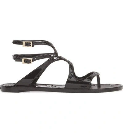 Shop Jimmy Choo Lance Gladiator Jelly Sandal In Black