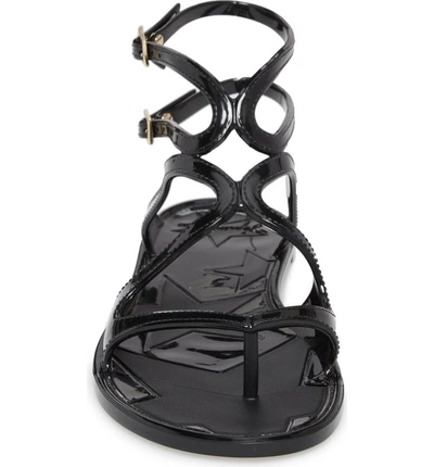 Shop Jimmy Choo Lance Gladiator Jelly Sandal In Black