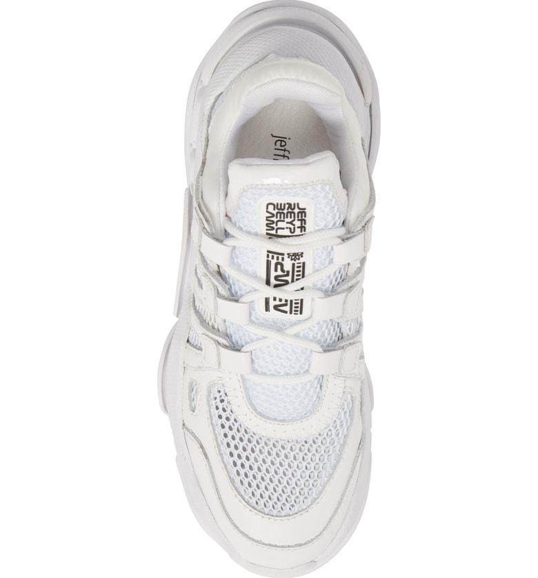 Jeffrey Campbell Wifi Sneaker In White Leather | ModeSens
