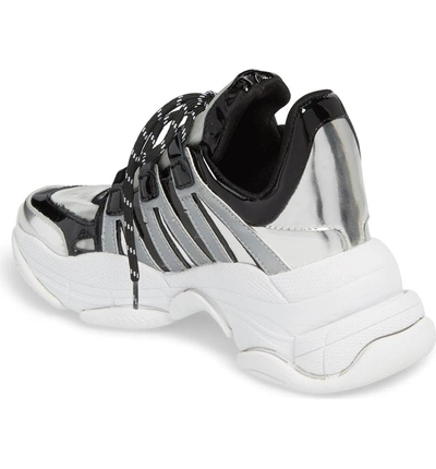 Jeffrey Campbell Wifi Sneaker In Silver Multi | ModeSens