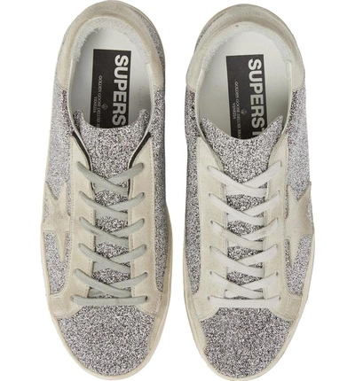 Shop Golden Goose Superstar Crystal Embellished Sneaker In Crystal Galaxy