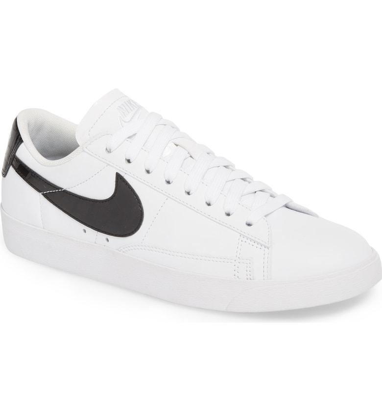 nike blazer low essential sneaker white and black