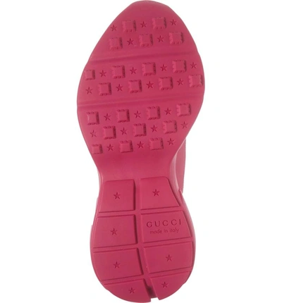 Shop Gucci Rhyton Logo Sneaker In Pink