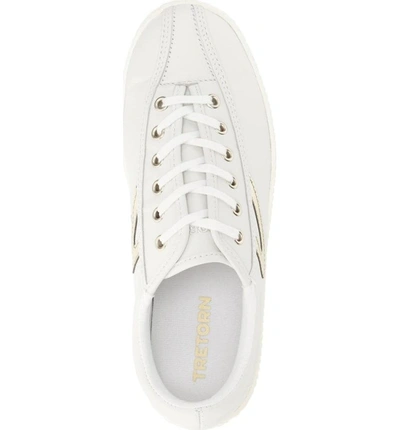 Shop Tretorn 'nylite2 Plus' Sneaker In White/ Gold