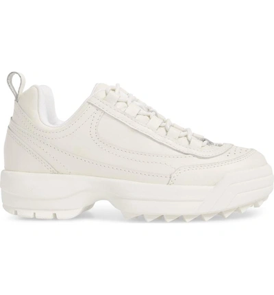 Shop Steve Madden Sidekick Platform Sneaker In White Leather