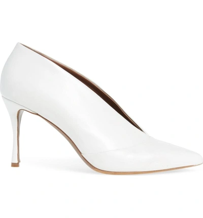 Shop Tabitha Simmons Strike Pointy Toe Pump In White