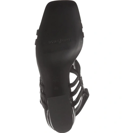 Shop Donald Pliner Wagner Sandal In Black Leather