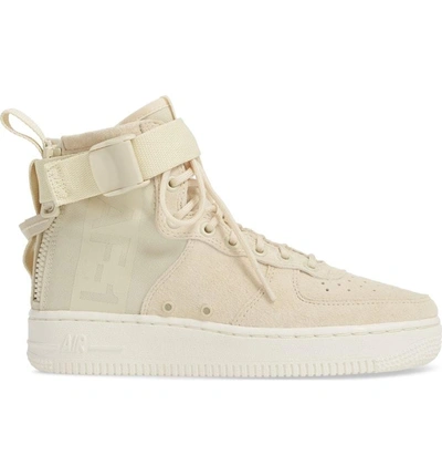 Shop Nike Sf Air Force 1 Mid Sneaker In Fossil/ Sail