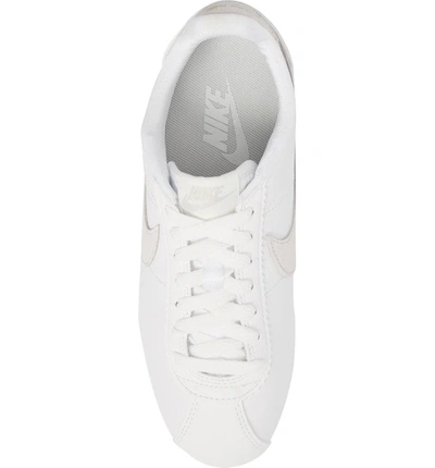 Shop Nike Classic Cortez Premium Sneaker In Summit White/ Summit White