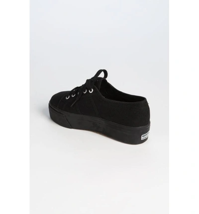 Shop Superga 'acot Linea' Sneaker In Full Black