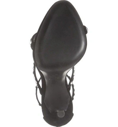 Shop Giuseppe Zanotti Coline Crystal Embellished Sandal In Black