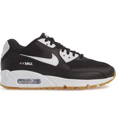 Shop Nike 'air Max 90' Sneaker In Black/ Gum Light Brown/ White