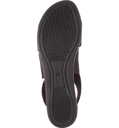 Shop Eileen Fisher Sport Platform Sandal In Black Perforated Leather