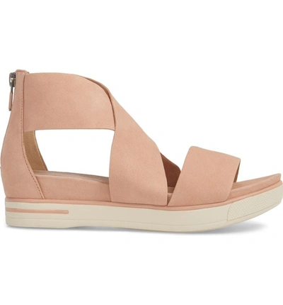 Shop Eileen Fisher Sport Platform Sandal In Toffee Cream