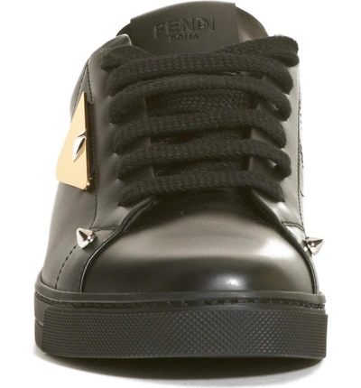 Shop Fendi Bugs Sneaker In Black