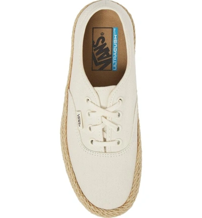 Vans Authentic Espadrille Platform Sneaker In Marshmallow | ModeSens