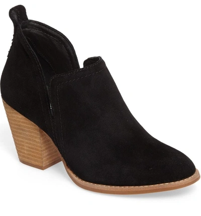 Shop Jeffrey Campbell Rosalee Bootie In Black Oiled Suede