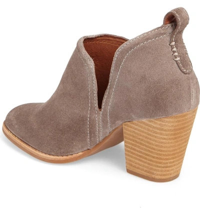 Shop Jeffrey Campbell Rosalee Bootie In Taupe Suede
