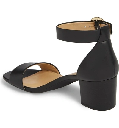 Shop Michael Michael Kors Lena Block Heel Sandal In Black