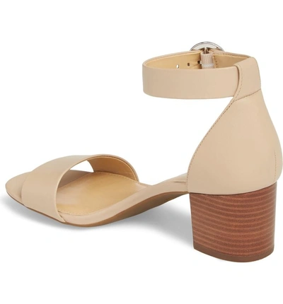 Shop Michael Michael Kors Lena Block Heel Sandal In Bisque