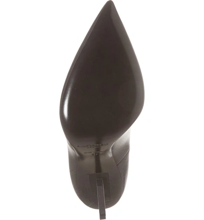 Shop Saint Laurent Opium Ysl Pump In Black Leather/ Black