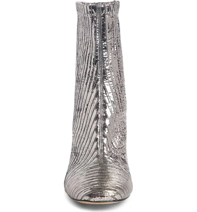 Shop Isabel Marant Rillyan Metallic Sock Bootie In Silver