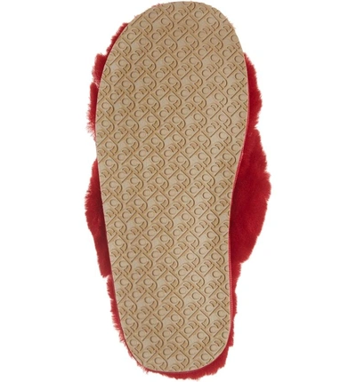 Shop Patricia Green Mt. Hood Genuine Shearling Slipper In Red