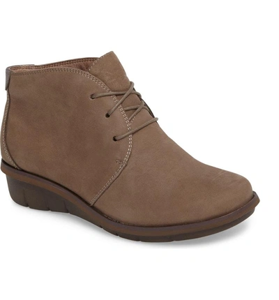 Shop Dansko Joy Bootie In Walnut Nubuck