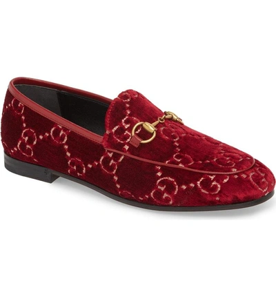 Shop Gucci Jordaan Loafer In Red