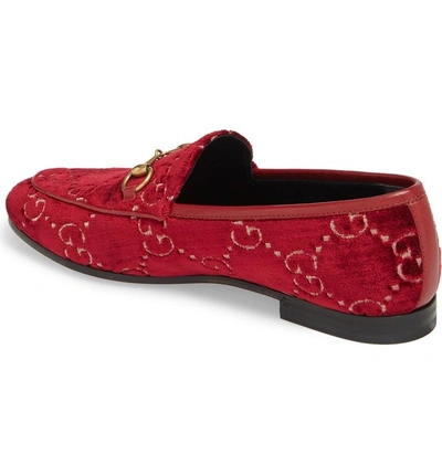 Shop Gucci Jordaan Loafer In Red