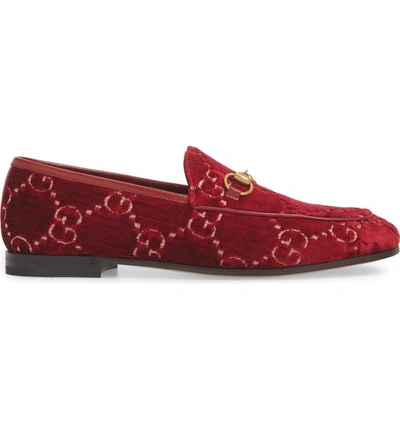 Shop Gucci Jordaan Loafer In Red