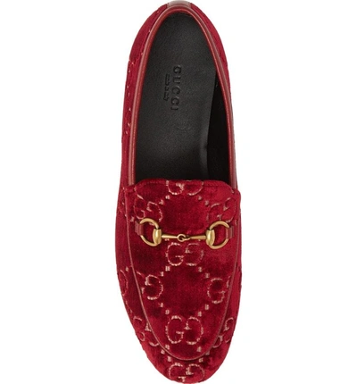 Shop Gucci Jordaan Loafer In Red