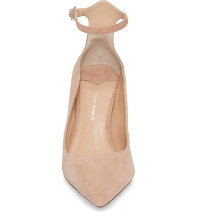 Shop Tony Bianco Evelyn Pump In Blush Suede